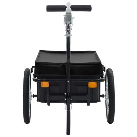 Bike Cargo Trailer/Hand Wagon 155x61x83 cm Steel Black