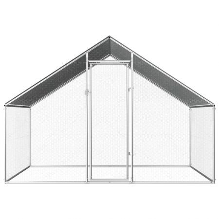 Outdoor Chicken Cage 2.75x2x2 m Galvanised Steel