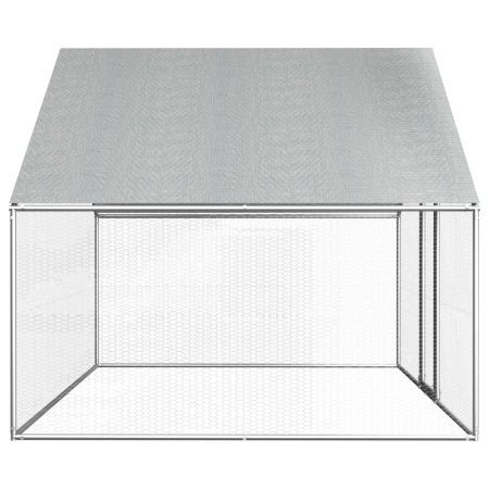 Outdoor Chicken Cage 2.75x2x2 m Galvanised Steel