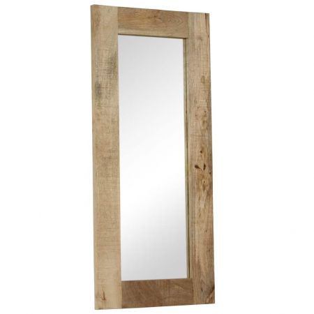 Mirror Solid Mango Wood 50x110 cm