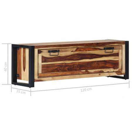 Shoe Cabinet 120x35x40 cm Solid Sheesham Wood