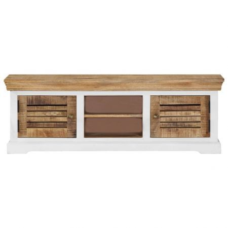 TV Cabinet 118x30x40 cm Solid Mango Wood