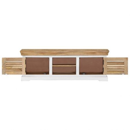 TV Cabinet 118x30x40 cm Solid Mango Wood