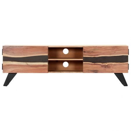 TV Cabinet 140x30x45 cm Solid Acacia Wood