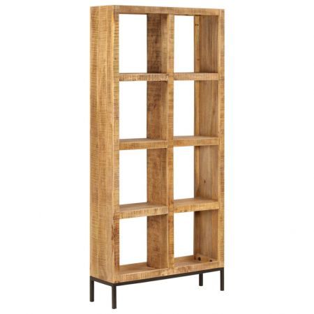 Bookshelf 80x25x175 cm Solid Mango Wood