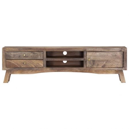 TV Cabinet 140x30x40 cm Solid Mango Wood