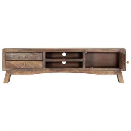 TV Cabinet 140x30x40 cm Solid Mango Wood