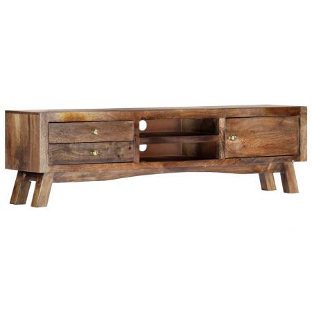 TV Cabinet 140x30x40 cm Solid Mango Wood