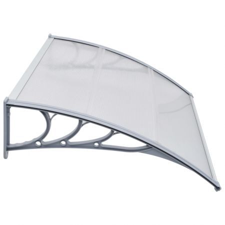 Door Canopy Grey 120x100 cm Plastic