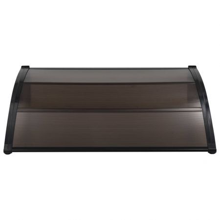 Door Canopy Black 120x100 cm Plastic