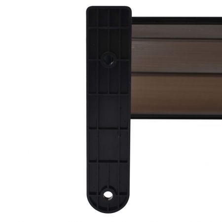 Door Canopy Black 150x100 cm Plastic