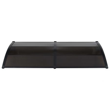 Door Canopy Black 240x100 cm Plastic