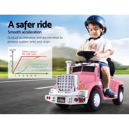 Rigo Kids Electric Ride On Car Truck Motorcycle Motorbike Toy Cars 6V Pink