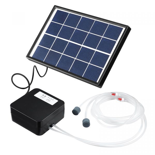 20W Solar Powered Panel Air Oxygenator Pump for Fish Pond Outdoor Pool