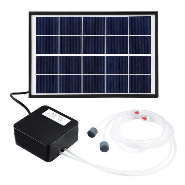 20W Solar Powered Panel Air Oxygenator Pump for Fish Pond Outdoor Pool