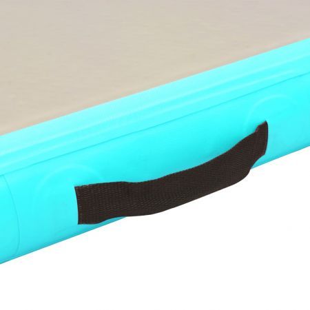 Inflatable Gymnastics Mat with Pump 300x100x10 cm PVC Green