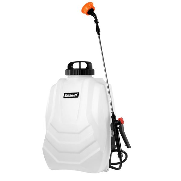 16L Backpack Sprayer Electric Weed Sprayer Garden Farm Pump Spraying - White