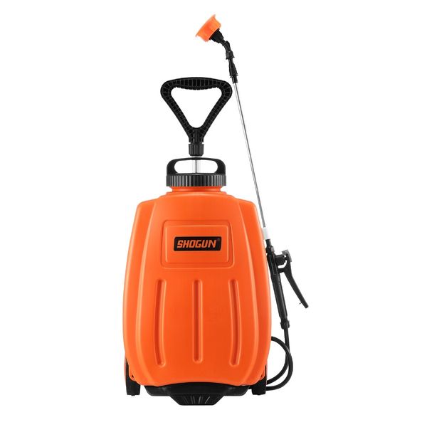 Garden Sprayer on Wheels 16L 12V Electric Weed Sprayer Farm Pump Spraying Orange