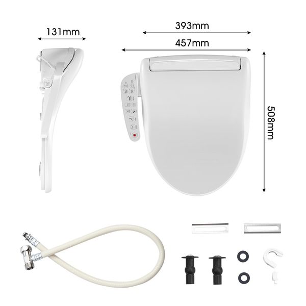 Smart Toilet Seat Automatic Bidet Cover Electronic Heated Massage Washlet Seat