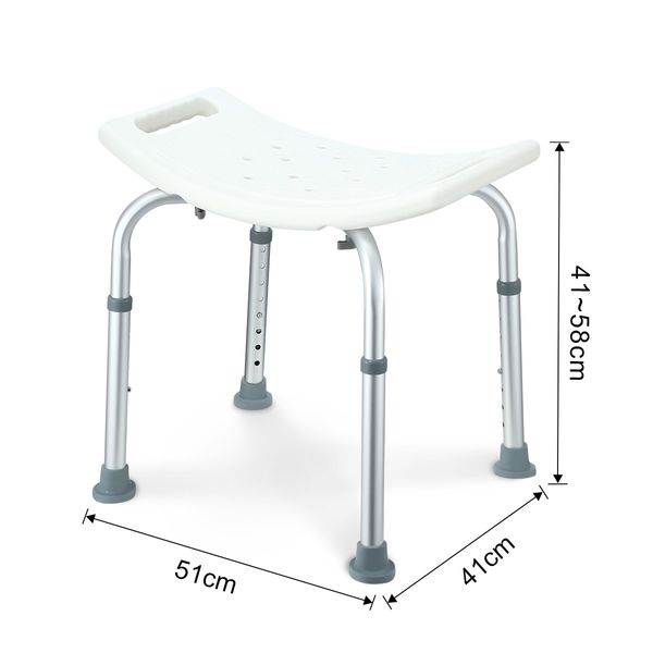 New Adjustable Shower Chair Bath Tub Seat Bench for Elderly Disabled