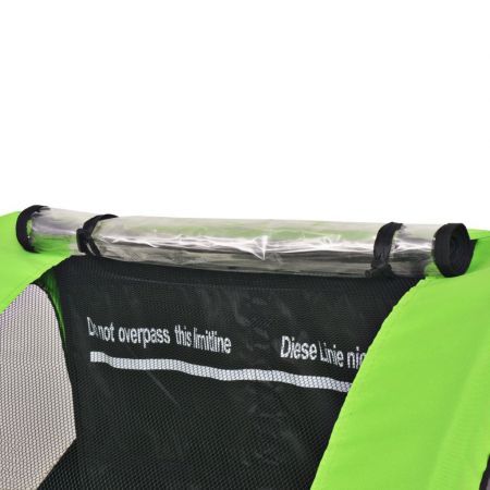 Kids' Bicycle Trailer 30kg - Grey and Green