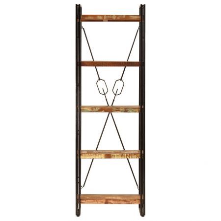 5-Tier Bookcase 60x30x180 cm Solid Reclaimed Wood