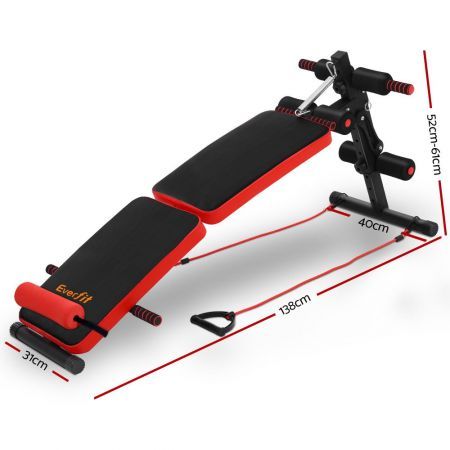 Everfit Weight Bench Sit Up Bench Press Foldable Home Gym Equipment