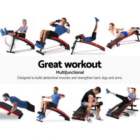 Everfit Weight Bench Sit Up Bench Press Foldable Home Gym Equipment