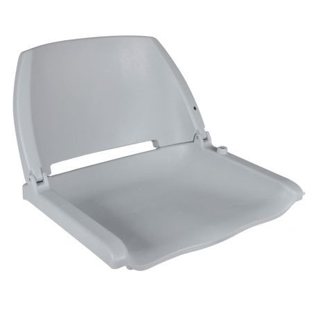 Boat Seats 2 pcs Foldable Backrest No Pillow Grey 41x51x48 cm