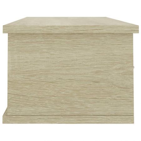 Wall-mounted Drawer Shelf Sonoma Oak 90x26x18.5 cm Chipboard