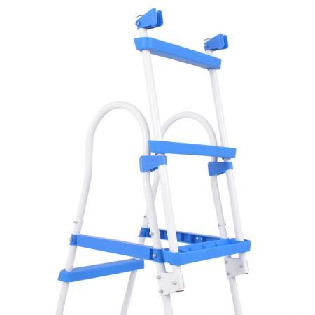 Above-Ground Pool Safety Ladder with 3 Steps 107 cm