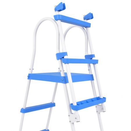 Above-Ground Pool Safety Ladder with 3 Steps 122 cm