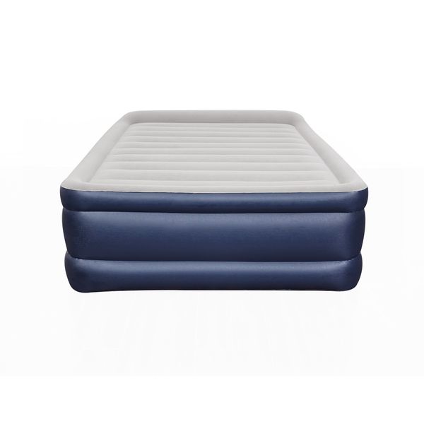 Bestway Queen Size Camping Air Bed Inflatable Flocked Mattress Built in AC Pump