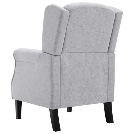 vidaXL Armchair Light Grey Fabric