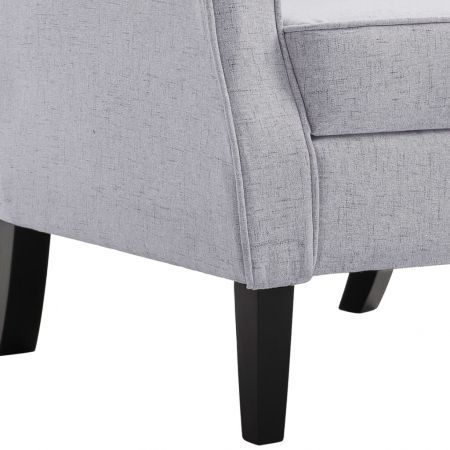 vidaXL Armchair Light Grey Fabric