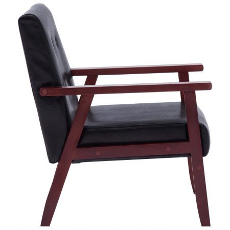 vidaXL Armchair  Black Faux Leather