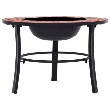 vidaXl Mosaic Fire Pit Terracotta 68cm Ceramic