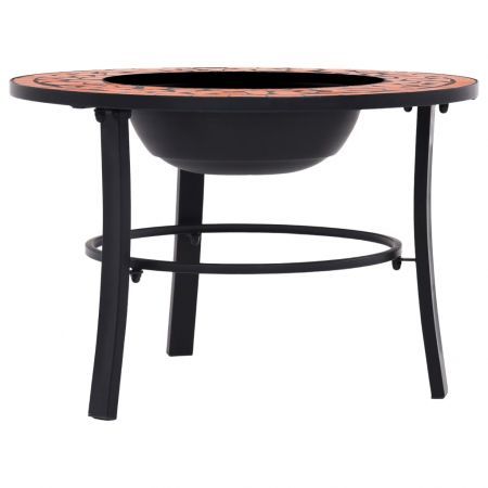 vidaXl Mosaic Fire Pit Terracotta 68cm Ceramic