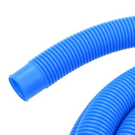 vidaXL Pool Hose with Clamps Blue 38 mm 6 m