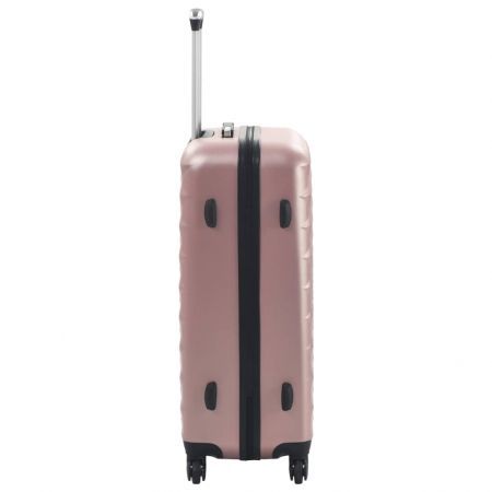 vidaXL Hardcase Trolley Set 3 pcs Rose Gold ABS