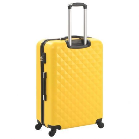 vidaXL Hardcase Trolley Set 3 pcs Yellow ABS