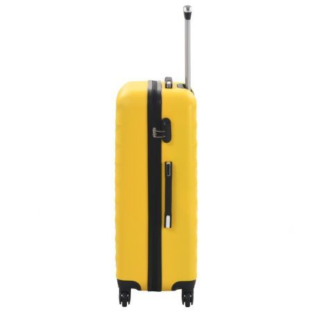 vidaXL Hardcase Trolley Set 3 pcs Yellow ABS