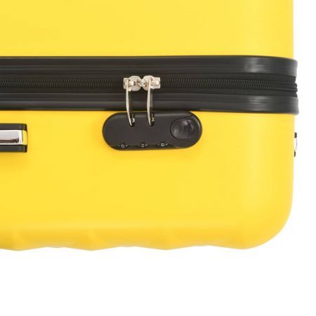 vidaXL Hardcase Trolley Set 3 pcs Yellow ABS