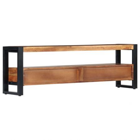 TV Cabinet 140x30x45 cm Solid Acacia Wood