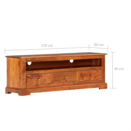 TV Cabinet 120x30x40 cm Solid Acacia Wood