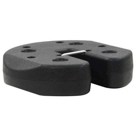 Gazebo Weight Plates 4 pcs Black 220x30 mm Concrete