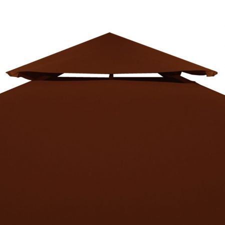 vidaXL 2-Tier Gazebo Top Cover 310 g/cubic metre 3x3 m Terracotta