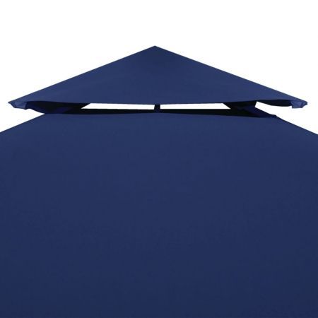 2-Tier Gazebo Top Cover 310 g/m? 4x3 m Blue