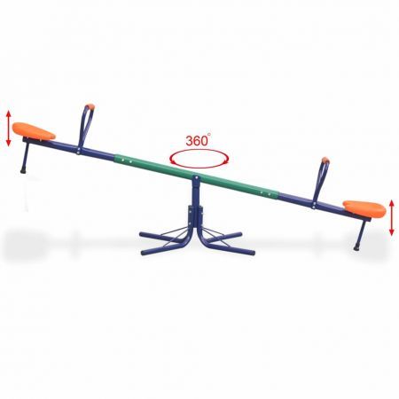 360-Degree Rotating Seesaw Orange