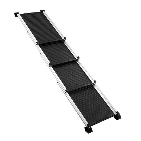 Dog Pet Car Ramp Doggy Stairs Cat Steps Puppy Climbing Ladder for SUV Truck Extra Long Aluminium